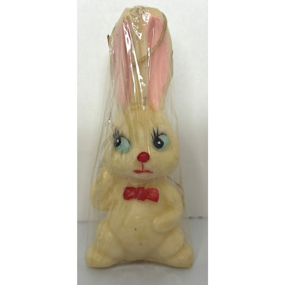 Vintage‎ Rainbow Candle Easter Bunny Candle New in Packaging 4.5" SKU H323